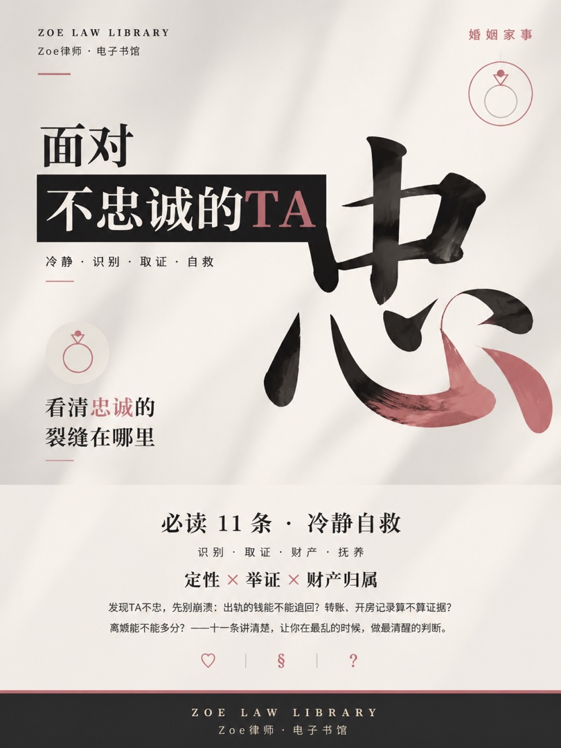 面对不忠诚的TA · 必读11条